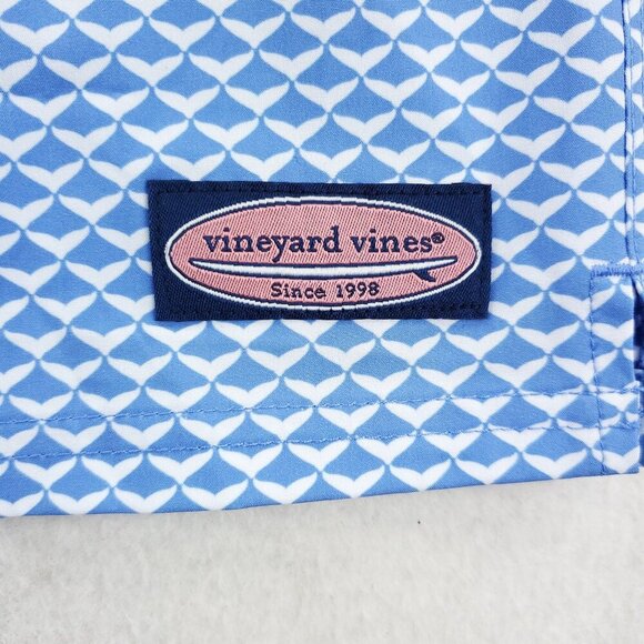 Vineyard Vines Chappy Swim Shorts Swimsuit Trunks 7" Whale Tails Men Medium NWT - Picture 5 of 12